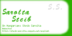 sarolta steib business card